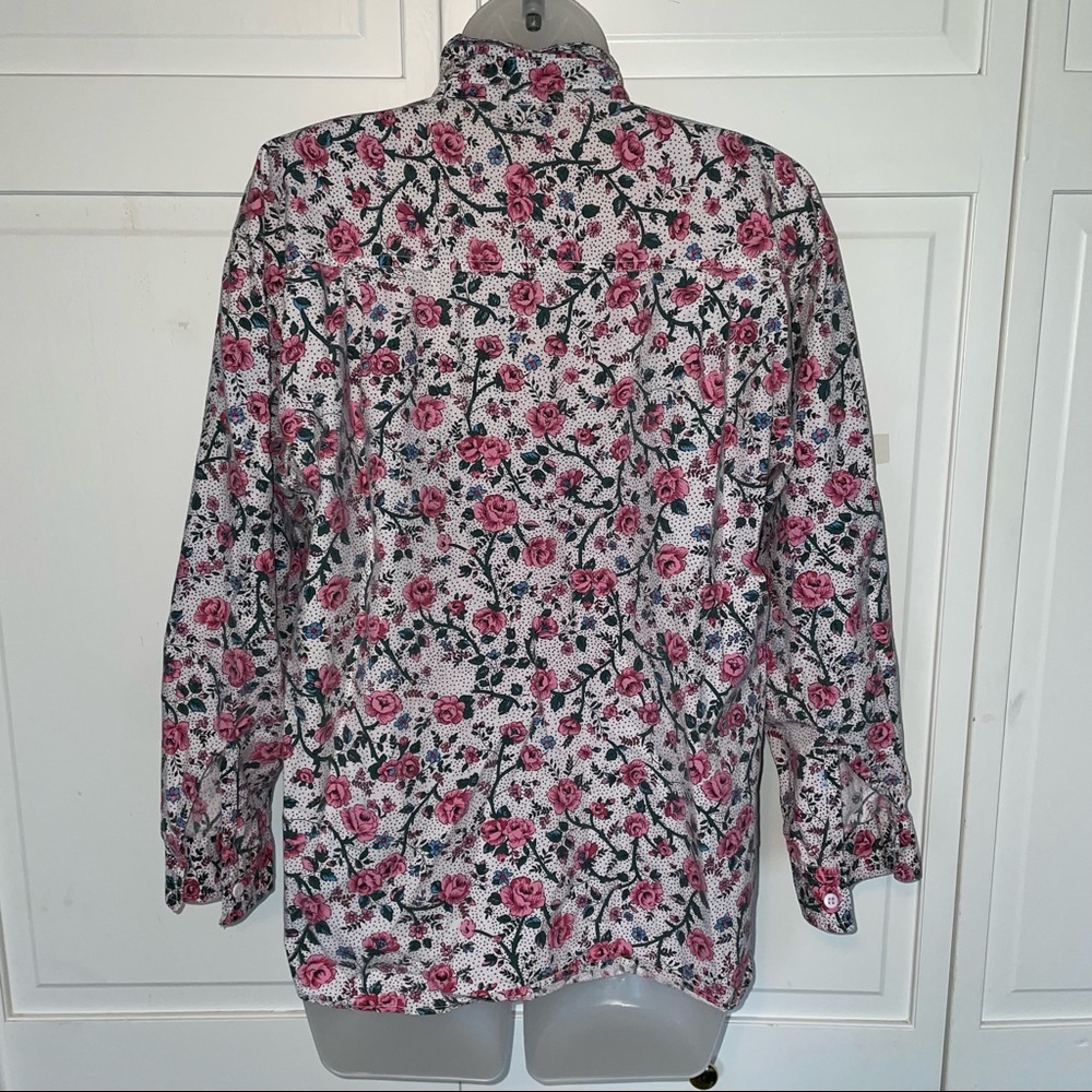 Vintage Mango Button Down Blouse Pattern Floral F… - image 5